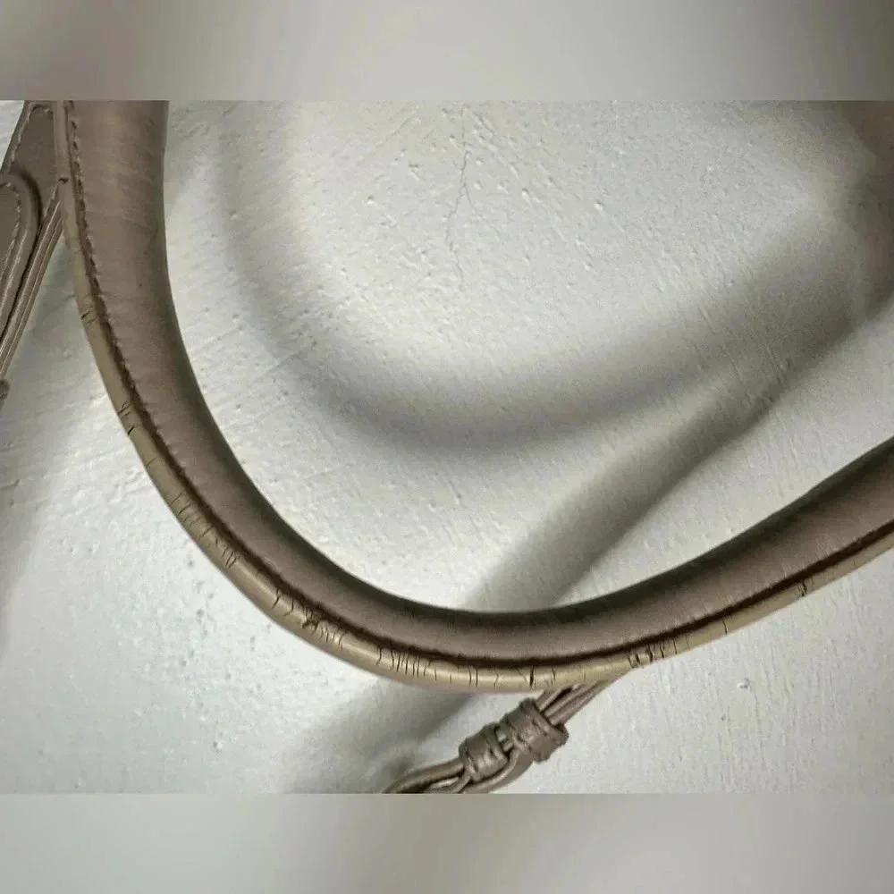 MARC JACOBS LIL UKITA DIRTY MARTINI TAUPE LEATHER CROSSBODY SHOULDER BAG